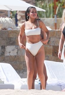 Selena Gomez in white bikini at a beach in Cabo San Lucas, Mexico - February 11, 2019 Selena Gomez in white bikini at a beach in Cabo San Lucas, Mexico - February 11, 2019