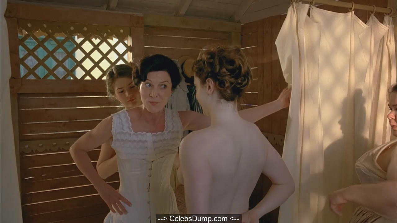 Irish actress Fiona Glascott topless in Duel.