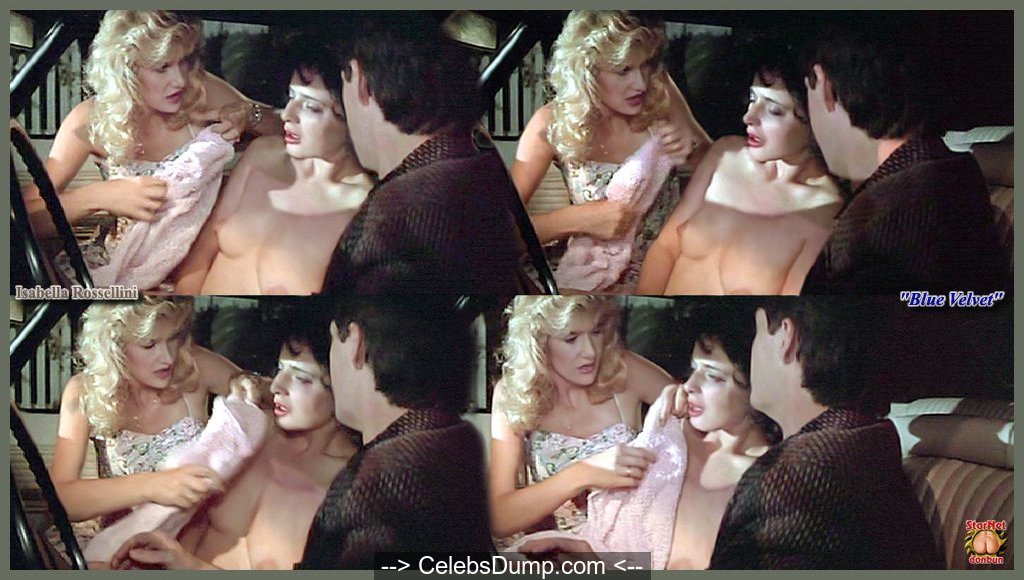 Isabella Rossellini fully nude movie captures.