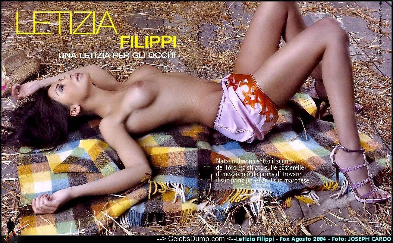 Letizia Filippi topless and nude for Fox Magazine.