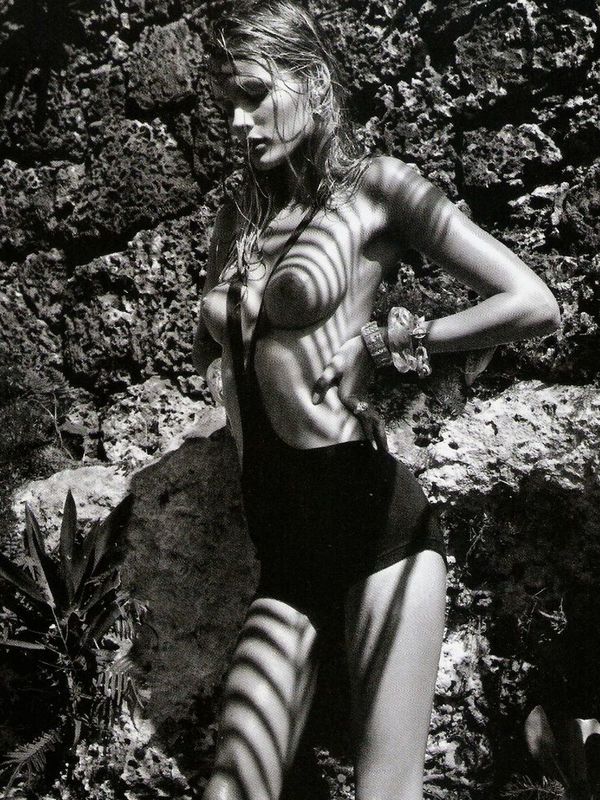Edita Vilkeviciute sexy and topless for Vogue Espana, March 2012.