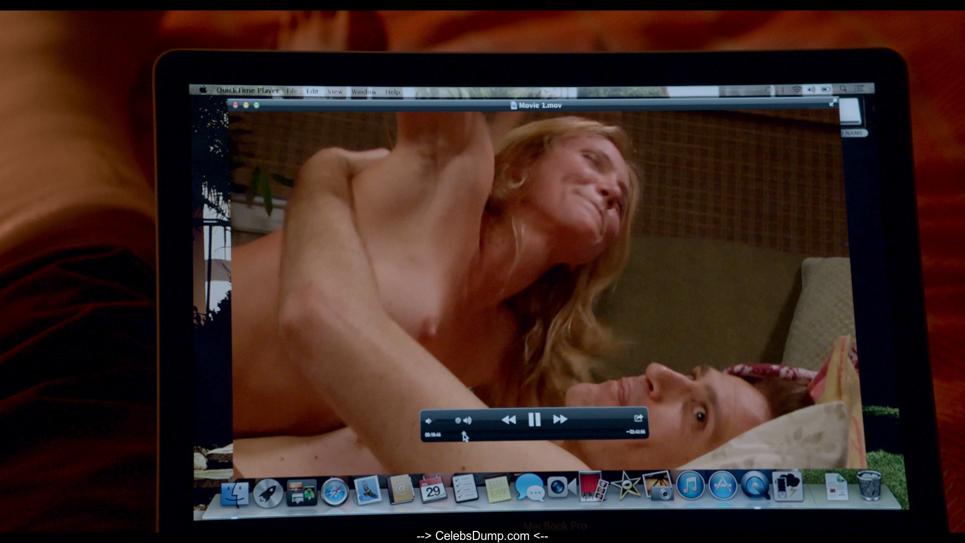 Cameron Diaz nude in hot scenes from Sex Tape (2014) .
