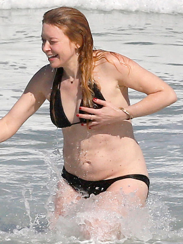 Natasha Lyonne tit slip at a beach in Sao Paulo - June 10, 2015.