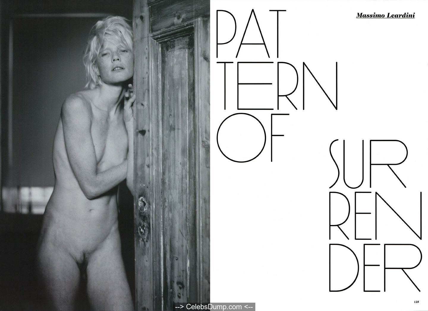 Blonde Marianne Schroder fully nude for S Magazine.