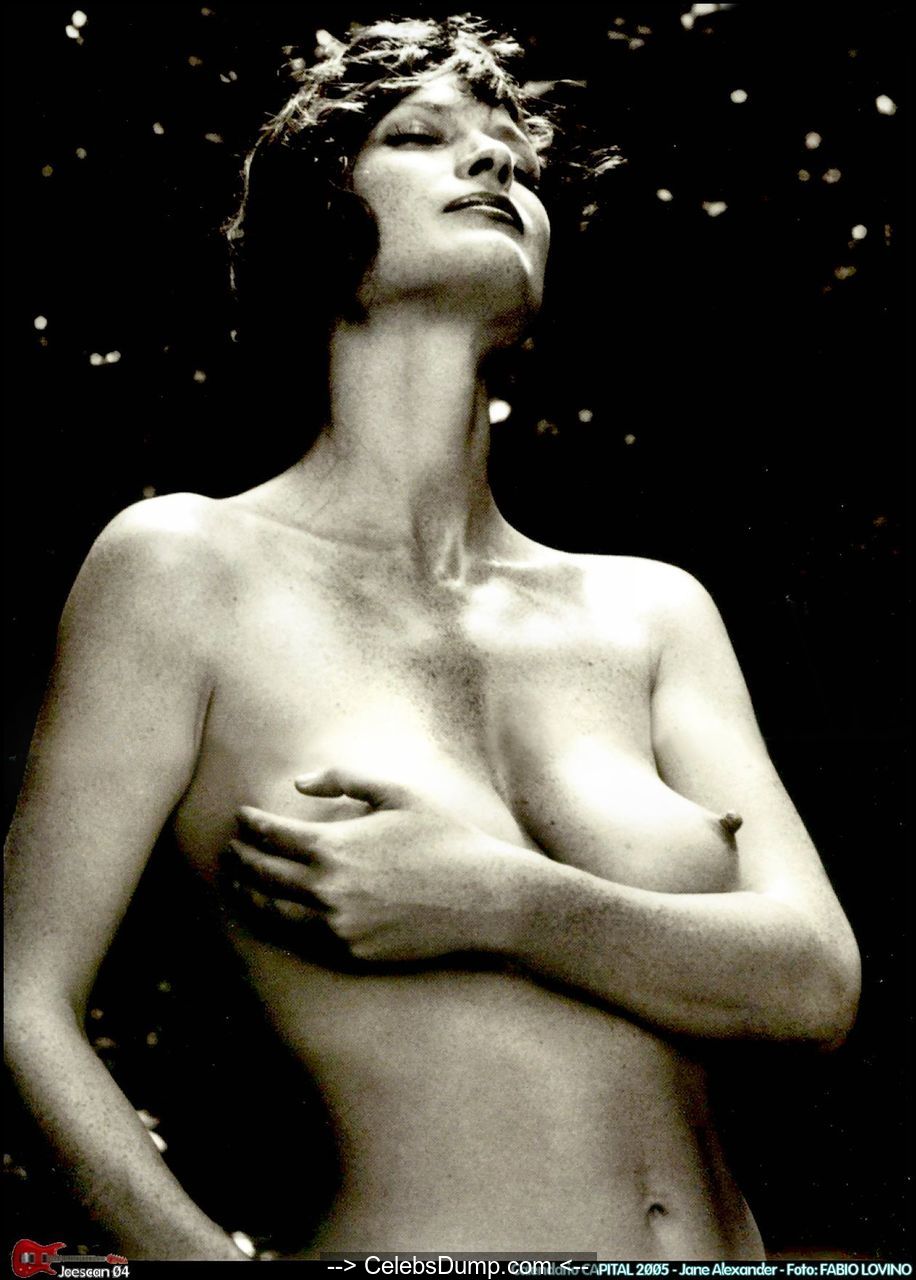 Jane Alexander nude black-&-white photosoot for 2005 Calendar.