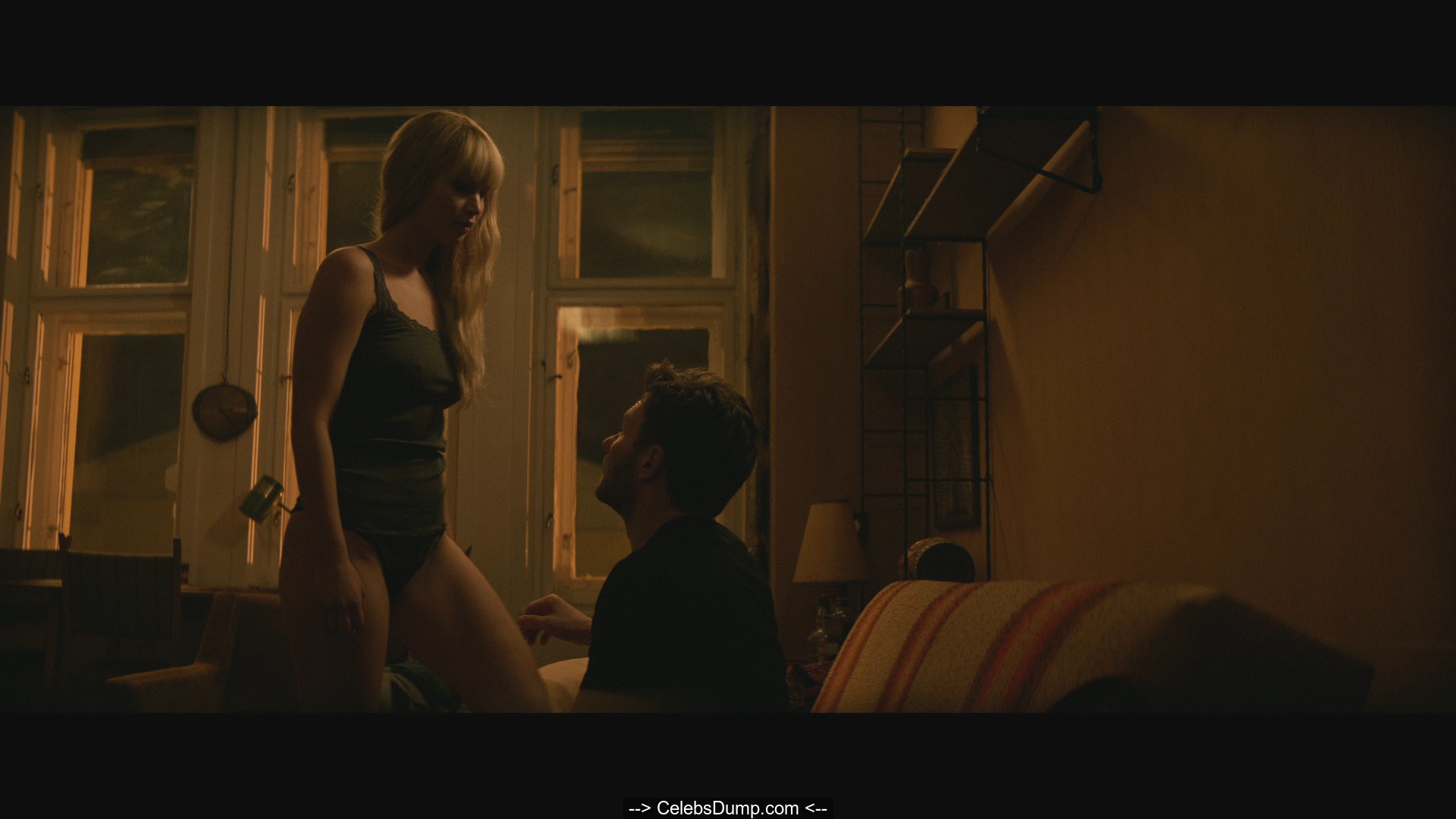 Jennifer Lawrence nude in hot scenes from Red Sparrow (2018) .