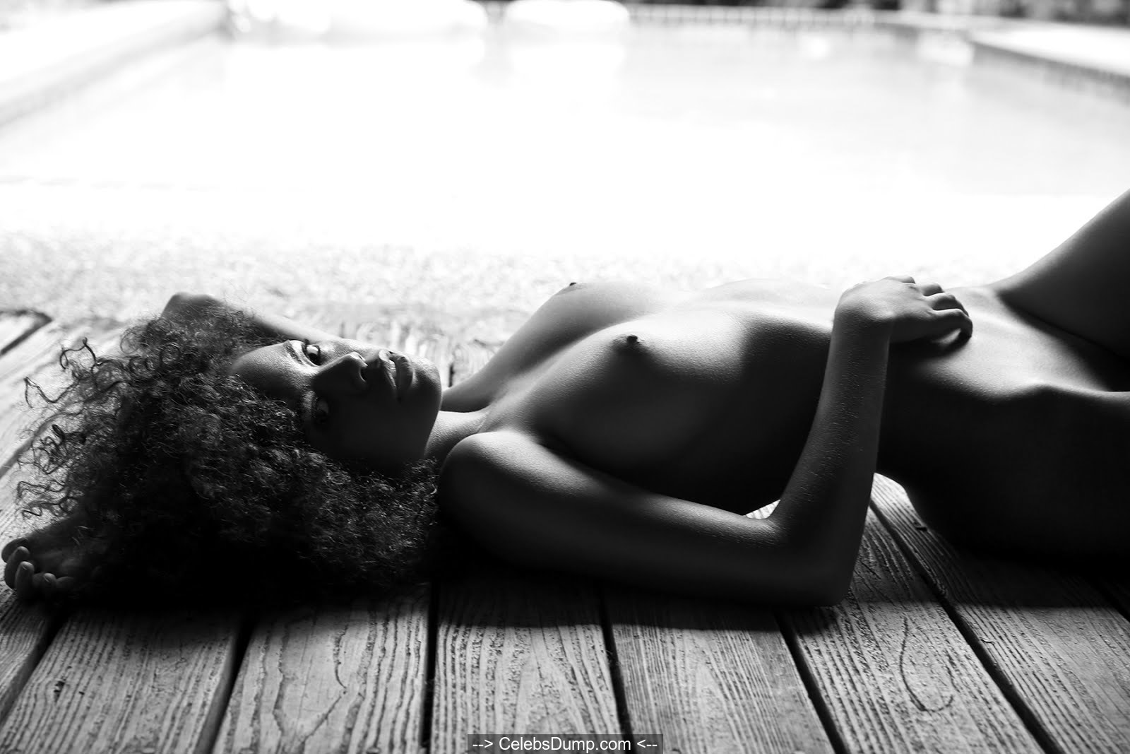 Ebony Nereyda Bird fully nude black-&-white photoshoot for Lui Magazine -  March 2017 | Celebs Dump