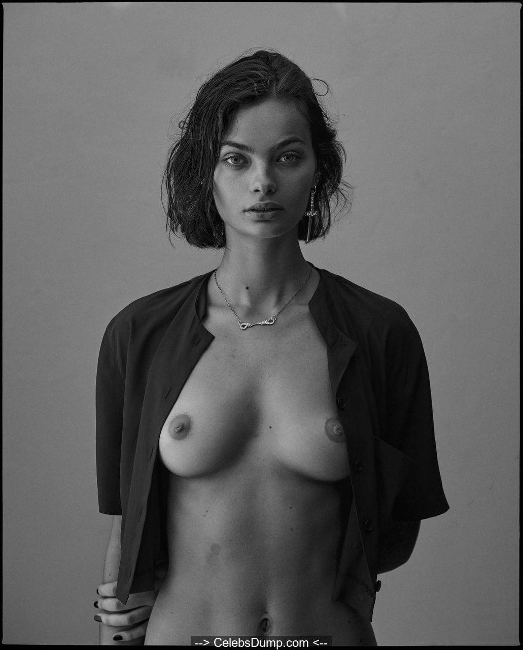 Moa Aberg nude black-&-white photoshoot by Scott MacDonough - June 2017...