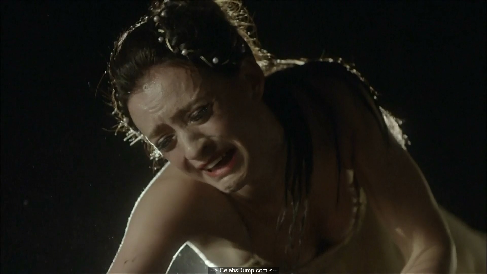 Anne-Marie Duff topless in Margot (2009) .