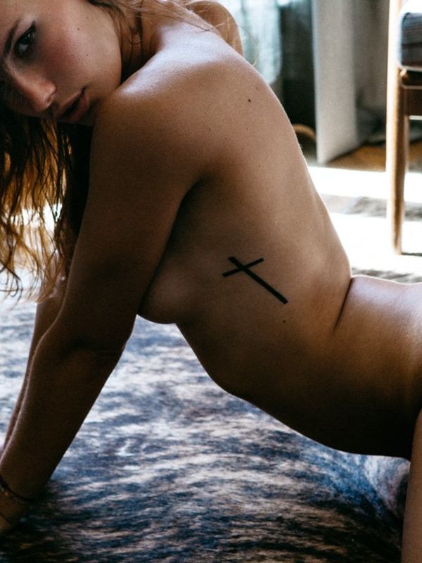 Pauline Santamaria nude at home photoshoot by Stephane la Neve 2017.