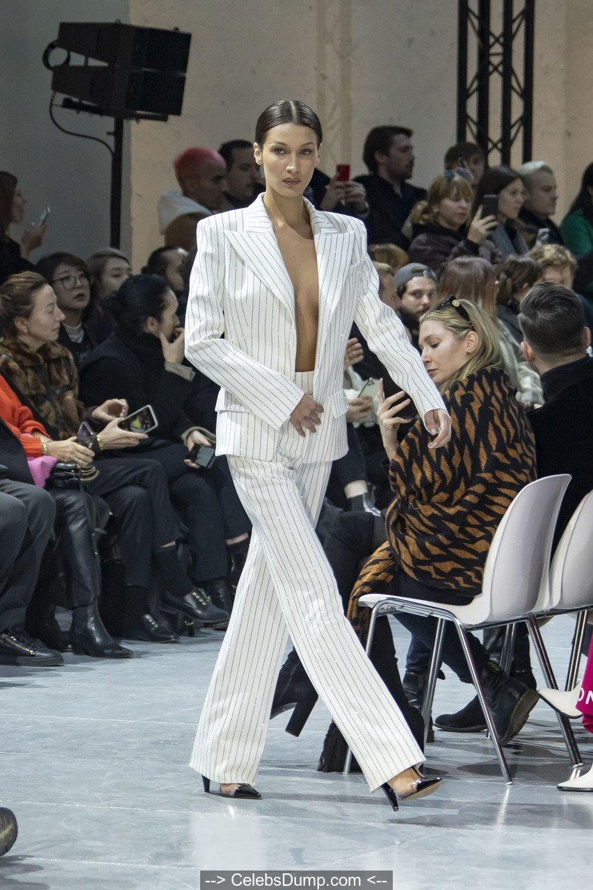 Bella Hadid walks the runway during the Alexandre Vauthier Haute Couture Sp...