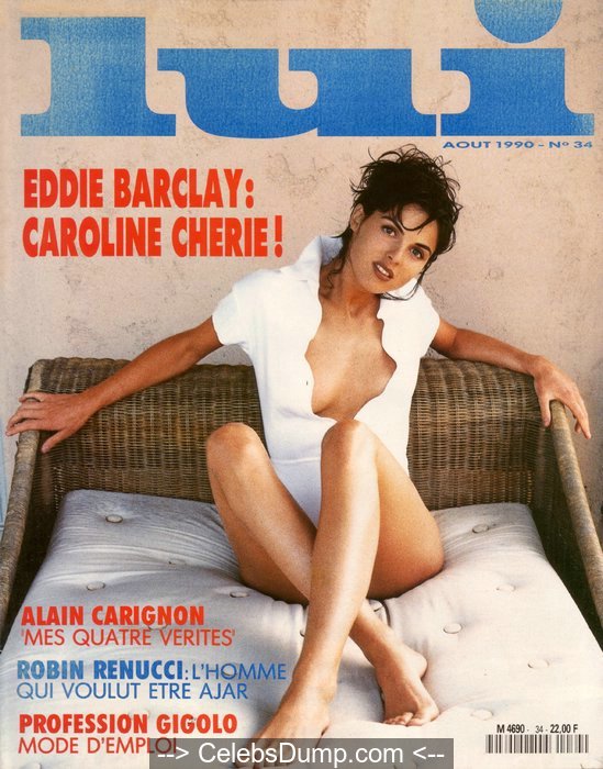 Caroline Barclay topless and nude for Lui Magazine - August 1990.