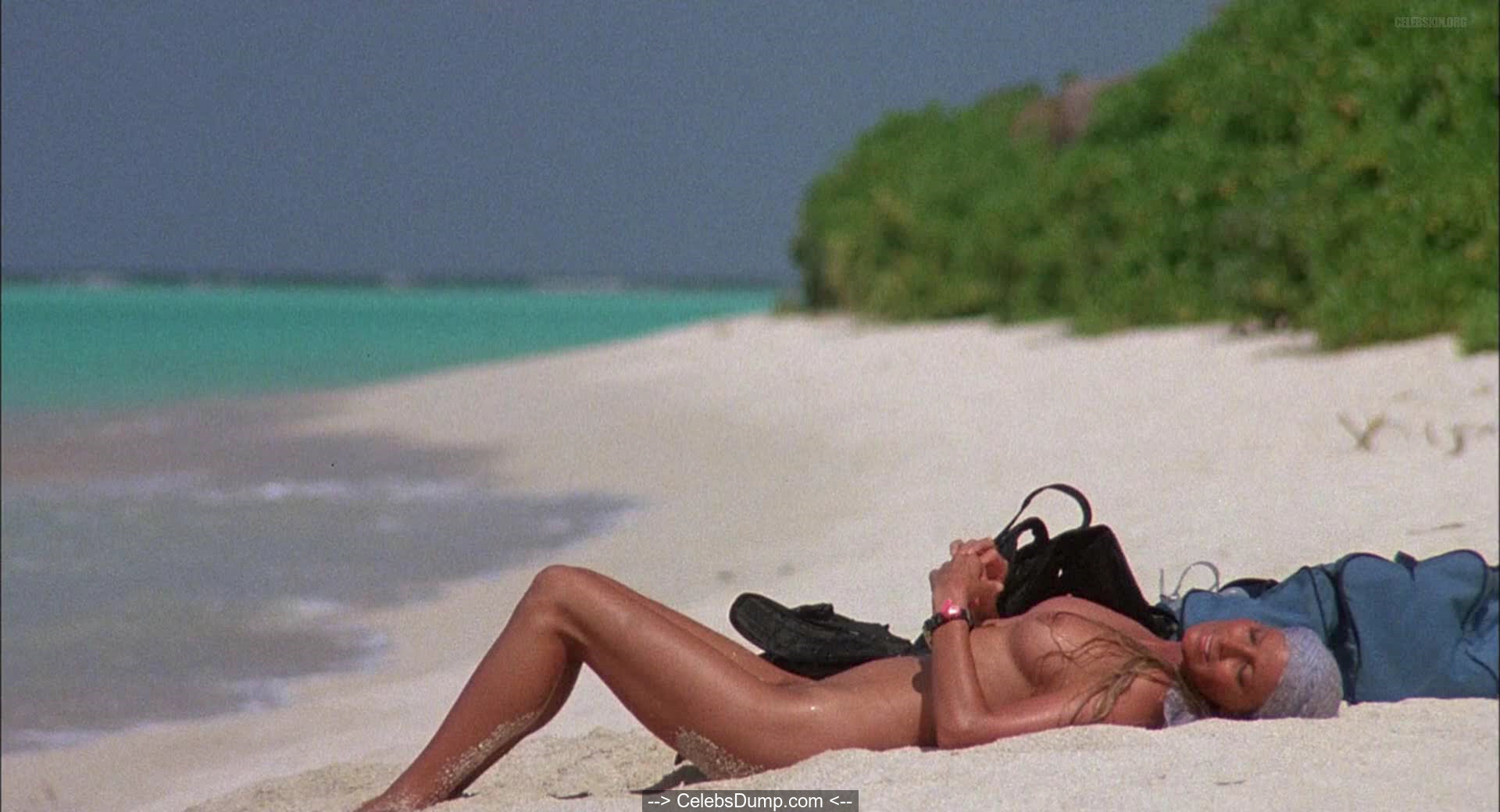 Bo Derek topless and naked at Ghosts can't do it (1989) .