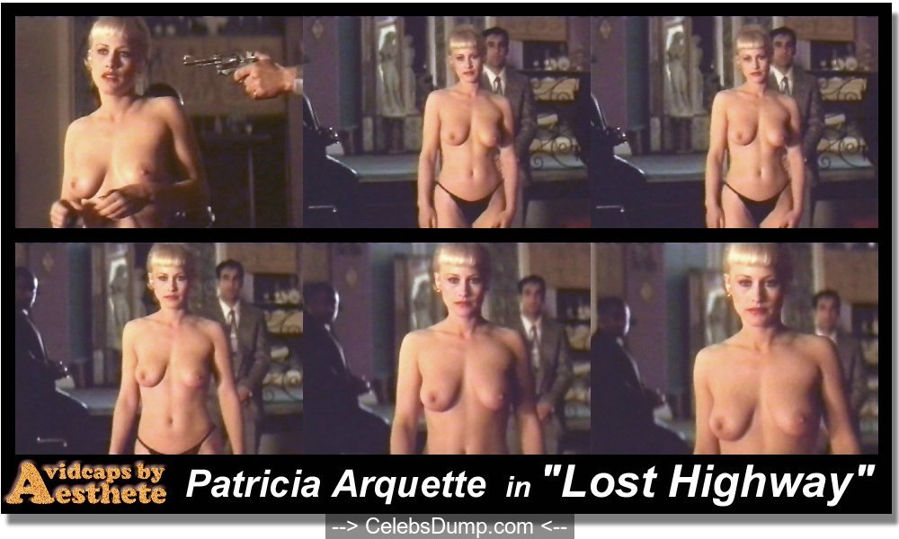 Patricia Arquette topless and nude at Lost Highway (1997) .