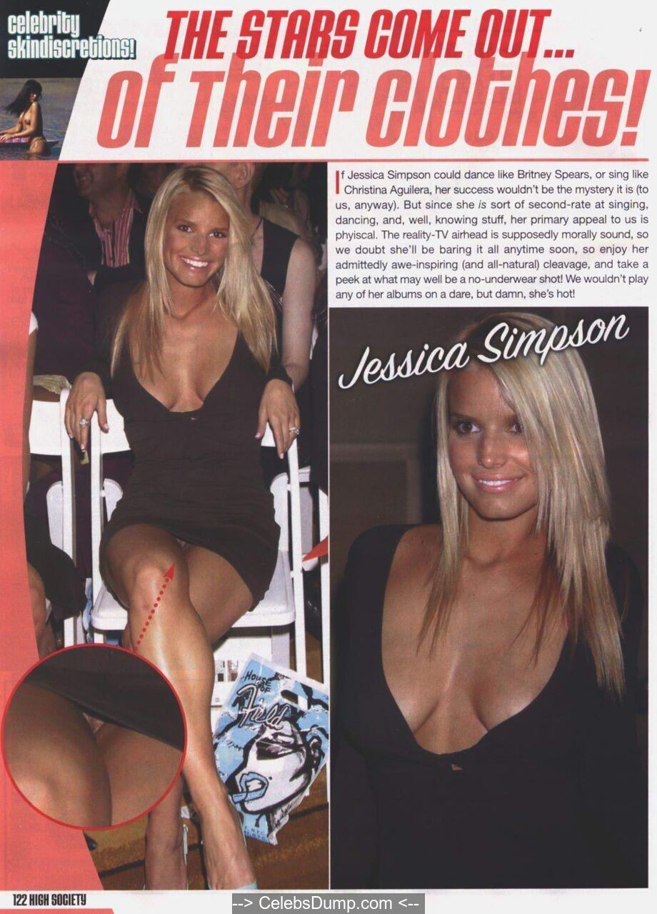 Jessica simpson up skirt