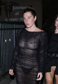 Kesha Sebert braless in see through to boobs dress out in Santa Monica - August 06, 2022