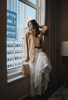 Ella Hunt - Emilio Madrid photo diary getting ready for Ralph Lauren show for Harper's Bazaar - April 2025