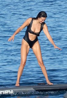 Nina Dobrev in a swimsuit on a yacht in Italy - September 16, 2025