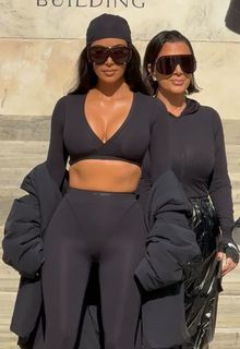 Kim Kardashian at New York Public Library for the SKIMS x Nike fashion show - September 24, 2025