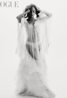 Zoe Saldana see through to tits for Vogue, Mexico - December 2025