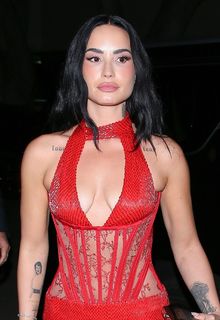 Demi Lovato seen attending OBB Media holiday party in West Hollywood - December 13, 2025