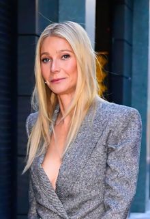 Gwyneth Paltrow bralles arriving at GMA - December 15 2025