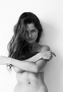 Olga Obumova topless but covered for Yiorgos Mavropoulos photoshoot - November 2025