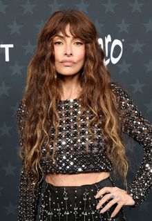 Sarah Shahi braless in see through dress at 31st Annual Critics Choice Awards in Santa Monica - January 04, 2026