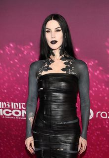 Kat Von D in leather dress at Infinite Icon: A Visual Memoir World Premiere at AMC The Grove 14 in Los Angeles - January 20, 2026