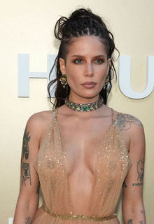 Halsey braless in sheer dress at 2026 Gold Gala at The Music Center in Los Angeles - May 09, 2026