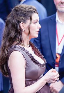Anne Hathaway in leather dress at The Odyssey premiere in Paris - July 08, 2026