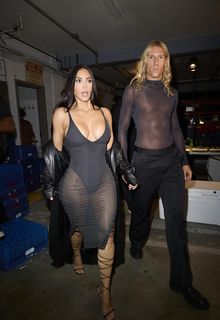 Kim Kardashian leaves the UpDate pop-up on Melrose with designer Ludovic de Saint Sernin - July 26, 2026