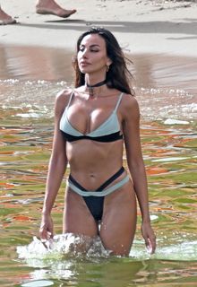 Madalina Ghenea in bikini on a beach in Venice - August 27, 2026
