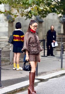 Heart Evangelista outside Sacai Fashion Show Paris RTW SS 2027 Fashion Week - October 04, 2026